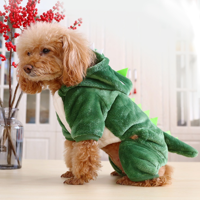 Costumes Cute Dinosaur Dragon Pet Dog Cat Clothes Pet Clothes Display